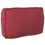 vidaXL Set de coussins de palette 2 Pièces Rouge bordeaux 70 x 70 x 12 cm
