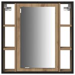 vidaXL Ensemble de mobilier de salle de bain 3 Pièces Chêne artisanal