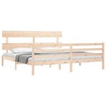 vidaXL Cadre de lit sans matelas bois massif