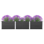 vidaXL Plate-forme surélevée de jardin 300x50x54 cm WPC Gris
