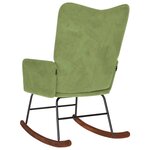 vidaXL Chaise à bascule Vert clair Velours