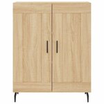 vidaXL Buffet haut Chêne sonoma 69 5x34x180 cm Bois d'ingénierie