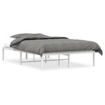 vidaXL Cadre de lit métal blanc 120x190 cm