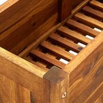 vidaXL Lit surélevé de jardin Bois d'acacia 76x27 6x25 cm