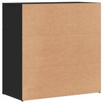 vidaXL Buffet noir 79x38x80 cm bois d'ingénierie