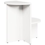 vidaXL Table basse Blanc 50 x 40 x 50 cm Bois massif en pin