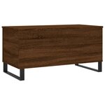 vidaXL Table basse Chêne marron 90x44 5x45 cm Bois d'ingénierie