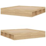 vidaXL Cadre de lit chêne sonoma 200x200 cm