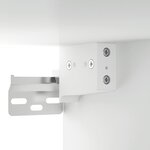vidaXL Armoire suspendue Blanc 35x34x90 cm Bois d'ingénierie