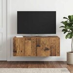 vidaXL Meuble TV mural Bois ancien 78 5 x 41 x 30 cm Bois d'ingénierie