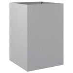 vidaXL Jardinière argenté 52x48x75 cm acier galvanisé