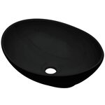 vidaXL Meuble de salle de bain en deux pièces Céramique Blanc