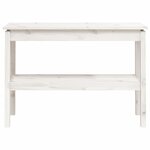vidaXL Table console Blanc 110x40x75 cm Bois de pin solide