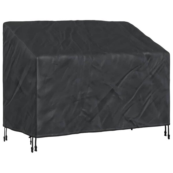 vidaXL Housse de banc de jardin Noir 134 x 70 x 65 / 94 cm Tissu 600D