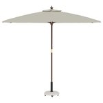 vidaXL Pied de parasol Blanc et Noir 45 x 45 x 40 cm Béton et Métal