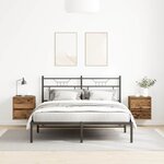 vidaXL Tables de chevet murales 2 Pièces vieux bois 38x34x40 cm