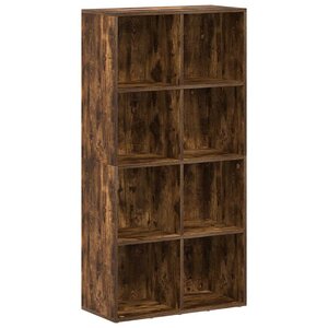 vidaXL Bibliothèque/Buffet Chêne fumé 66x30x130 cm Bois d'ingénierie