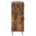 vidaXL Buffet Chêne fumé 66 x 34 5 x 90 cm Bois d'ingénierie