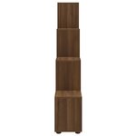vidaXL Bibliothèque escalier Chêne marron 142 cm Bois d'ingénierie