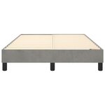 vidaXL Cadre de lit Gris clair 120x200 cm Velours