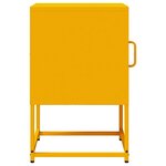 vidaXL Table de chevet jaune moutarde 36x39x60 5 cm