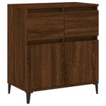vidaXL Buffet Chêne marron 60x35x70 cm Bois d'ingénierie