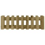 vidaXL Lit surélevé de jardin design de clôture bois de pin imprégné