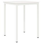 vidaXL Table de bar Blanc 110 x 55 x 105 cm Bois de pin massif