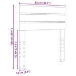 vidaXL Tête de lit Chêne fumé 80 cm Bois d'ingénierie