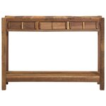 vidaXL Table console avec tiroir avec stockage Marron 107 x 33 x 76 cm
