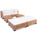 vidaXL Ensemble de canapés 16 Pièces Rotin naturel