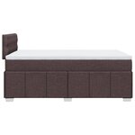 vidaXL Sommier à lattes de lit avec matelas Marron foncé 120x200 cm