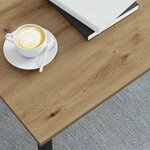 vidaXL Table basse Chêne artisan 100 x 100 x 45 cm Bois d'ingénierie