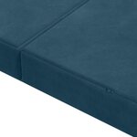 vidaXL Canapé-lit pliable 140 x 67 x 45 cm Bleu