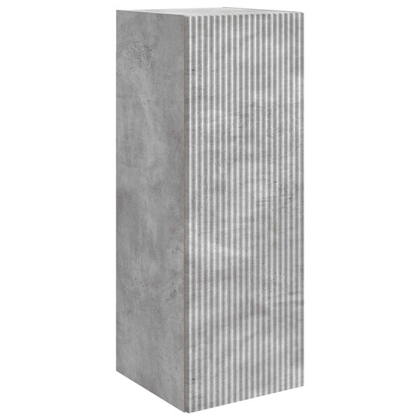vidaXL Armoire Murale 33 x 34 5 x 90 cm Bois d'ingénierie Gris béton