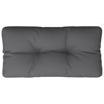 vidaXL Coussin de palette anthracite 70x40x12 cm tissu