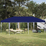 vidaXL Tente de fête pop-up 575 x 290 x 245 cm Bleu