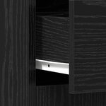 vidaXL Cabinet de Salle de Bain avec tiroir Chêne noir 60 x 33 x 80 cm