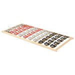 vidaXL Cadre de lit 12 lattes tête de lit réglables 70x200 cm