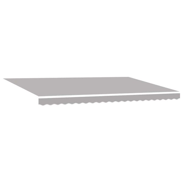 vidaXL Toile de rechange pour store banne Gris clair 500 × 300 cm