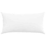 vidaXL Coussins de canapé 2 Pièces Blanc 80 x 40 cm tissu