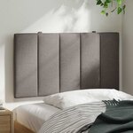 vidaXL Coussin de tête de lit Hanko taupe 80 cm tissu