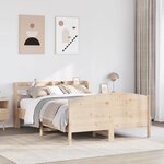 vidaXL Cadre de lit sans matelas 140x190 cm bois de pin massif