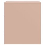 vidaXL Table de chevet rose 34 5x39x44 cm acier