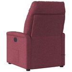 vidaXL Fauteuil inclinable électrique Rouge bordeaux Tissu