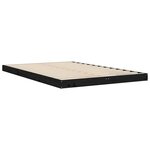 vidaXL Cadre de lit noir 120x190 cm petit double bois massif de pin