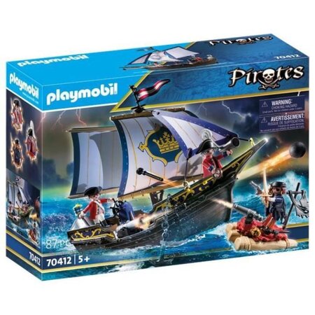 Playmobil 70412 - les pirates - chaloupe des soldats