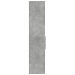 vidaXL Buffet haut gris béton 30x42 5x185 cm bois d'ingénierie