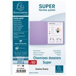 Paquet 100 chemises SUPER 210 - 24x32cm - Ivoire x 5 EXACOMPTA