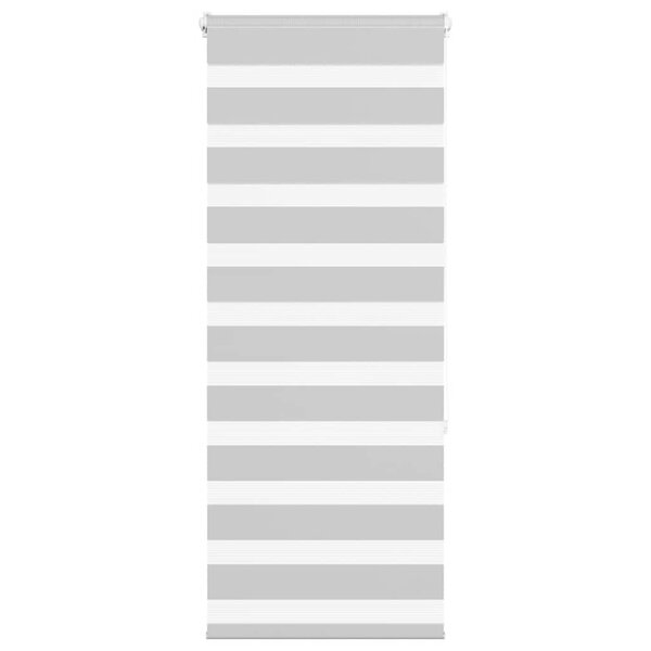 vidaXL Store zèbre gris clair largeur du tissu 55 9 cm polyester